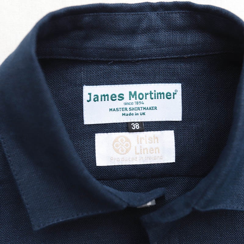 JamesMortimer Irish HeavyLinen RegularCollarShirtsの通販｜Freeport 上野御徒町店